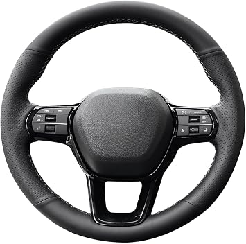 Leather Custom Stitched OEM Steering Wheel Cover for Honda Civic 11th 2022-2026,Accord 11 Gen 2023-2025,CRV CR-V HRV HR-V 2023-2026,Passport 2026,for Acura Integra 2023-2026 Accessories
