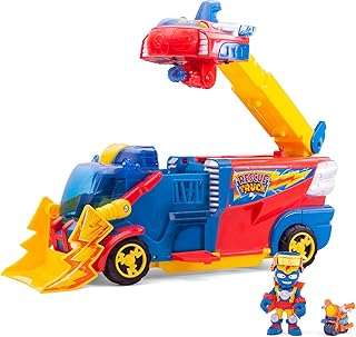 SUPERTHINGS Rescue Truck – SuperThings Rescue Truck with an extendable ladder and a detachable Rescue Ship. Includes 1 exclusive Kazoom Kid and 1 exclusive SuperThing. With lights and sound effects