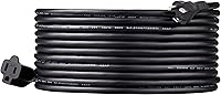 Vista 12 de Yaxa Basics - Cable de extensión de 6 pies, 3 clavijas, extensor de toma de corriente, cable de extensión para interiores, 13 amperios, 125 V