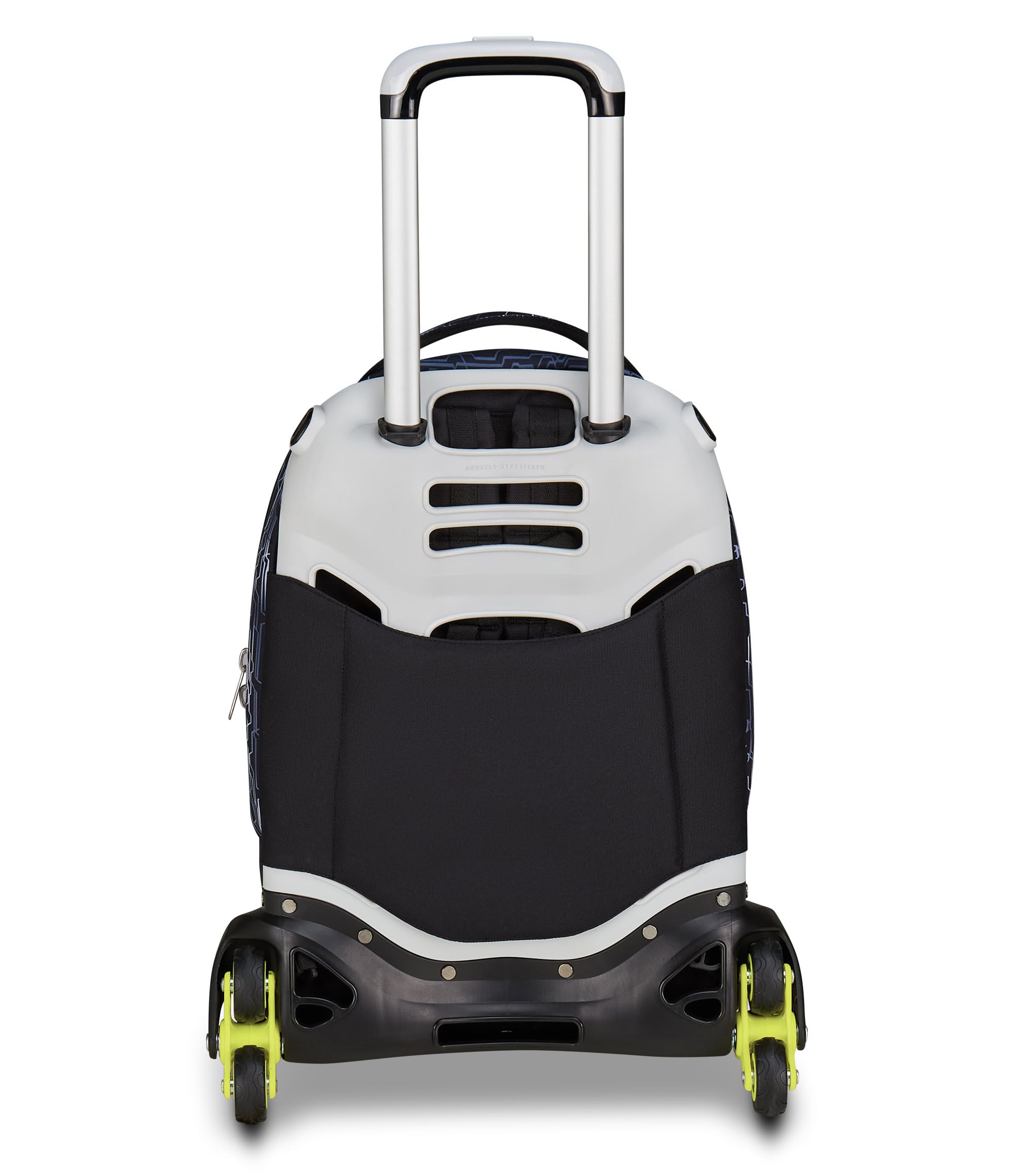 Seven Trolley Scuola Jack 3 Ruote Detach Nuanced, Blu Giallo, Zaino Con Carrello Sganciabile Da 37 Litri, Tasca Borraccia, Zainetto Staccabile, Multiuso e Spazioso, Per Scuola Elementare e Media,