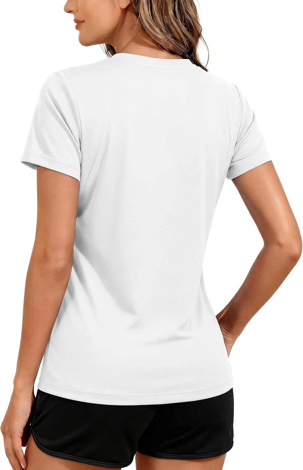 TACVASEN Women's Short Sleeve Workout Shirts UPF 50+ Sun Protection Quick Dry Athletic Tops for Running Gym Tee - Image 2