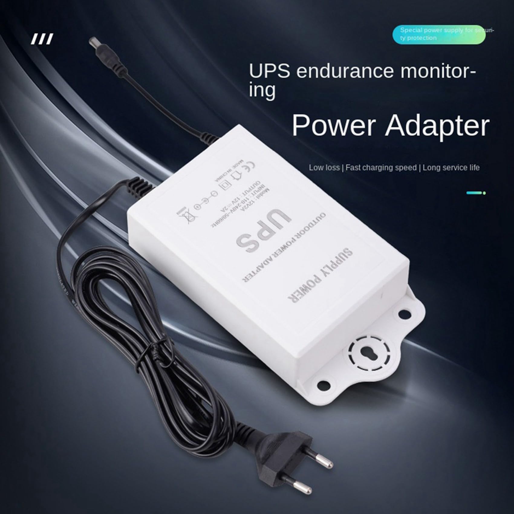 5X Gruppo di Continuità 12V-2A per WiFi, Router, Modem, Telecamera di Sicurezza Mini UPS Protezione di Backup per Batteria Spina UE