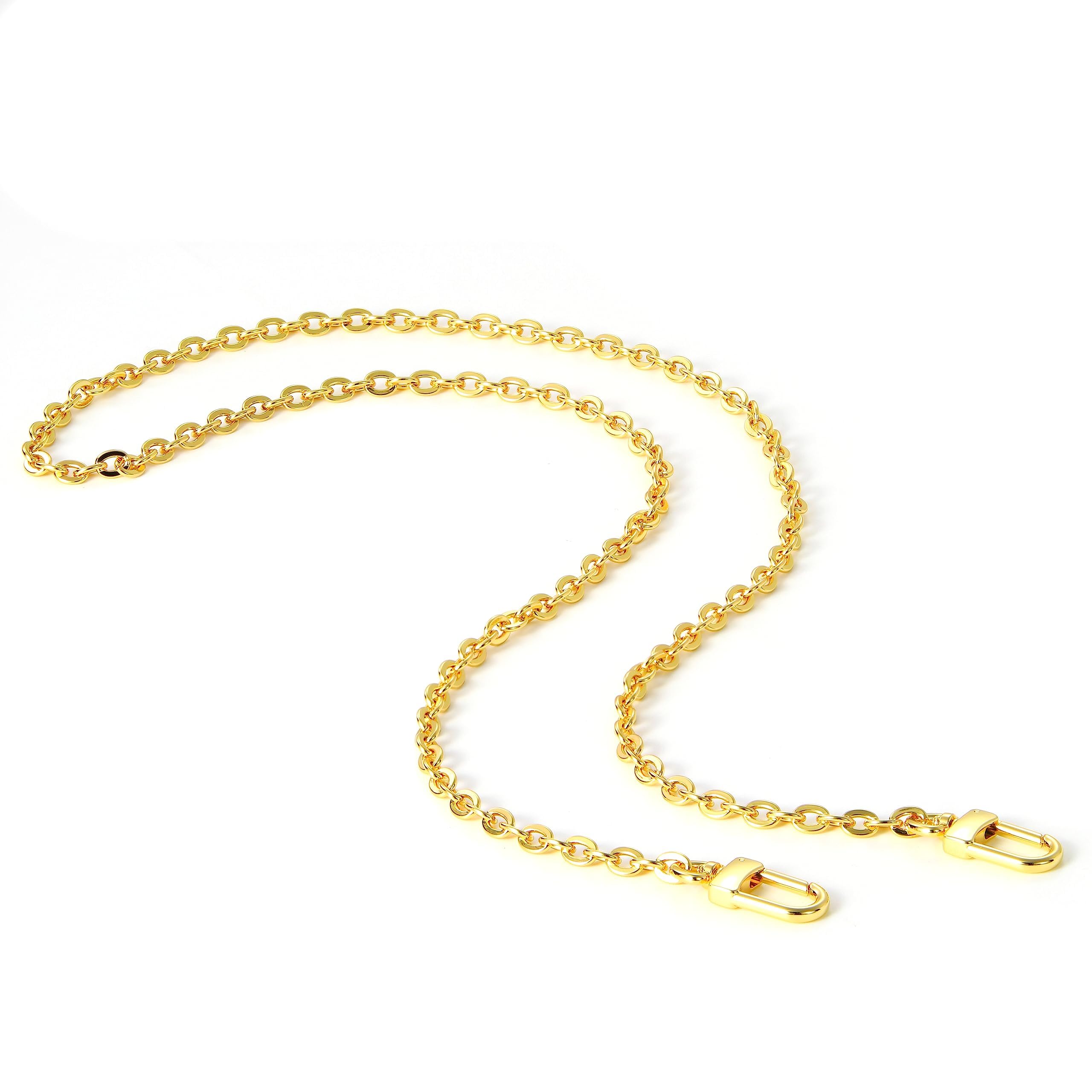 jiesinlov Geldbörse Kette Riemen Handtasche Gold Ketten Schulter Tasche Riemen Ersatz, mit Metallschnallen(B90CM)