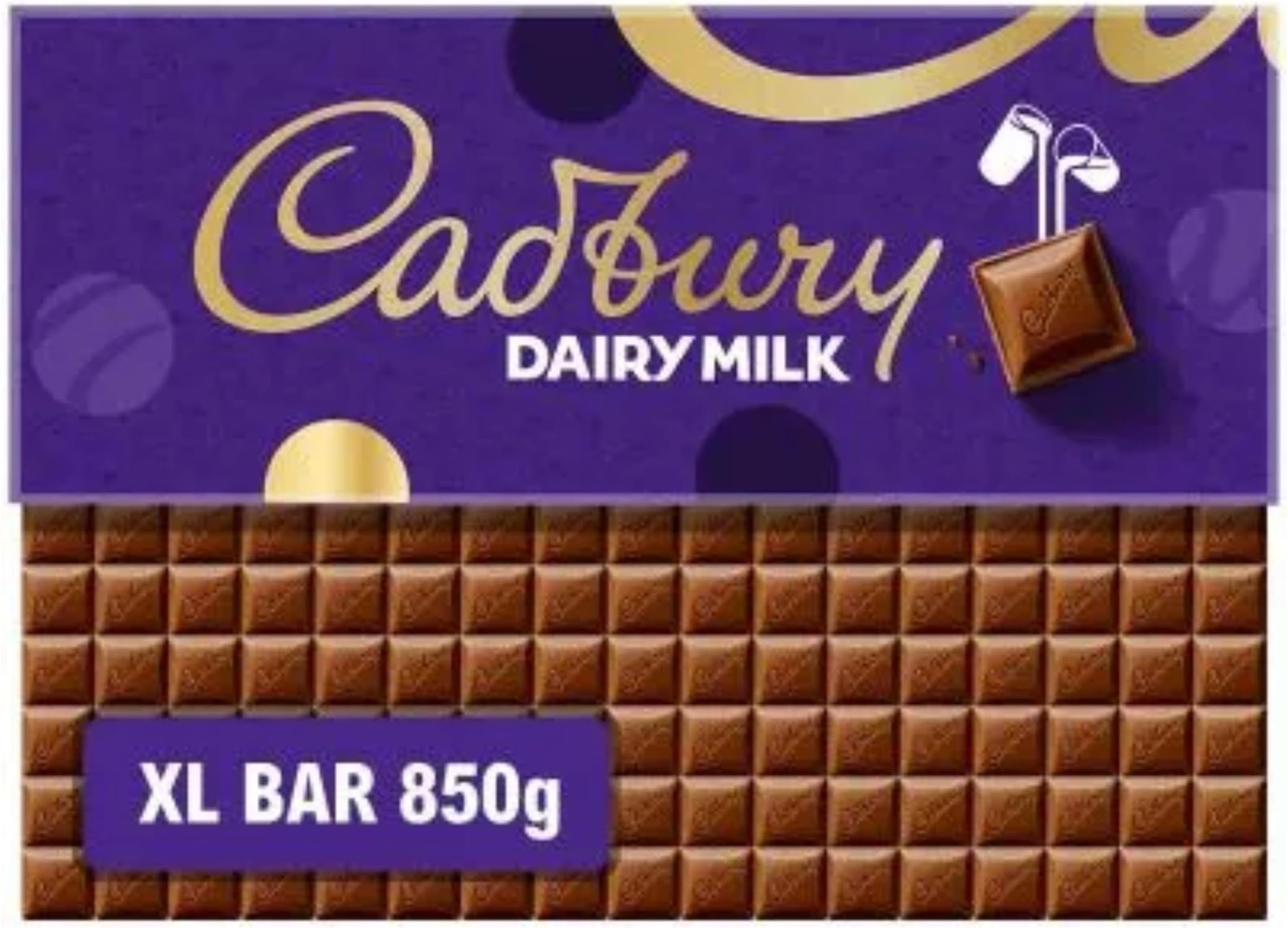 Dairy Milk Chocolate Gift Bar, The Classic Creamy Taste, Extra-Large, 850 g (Pack of 1)