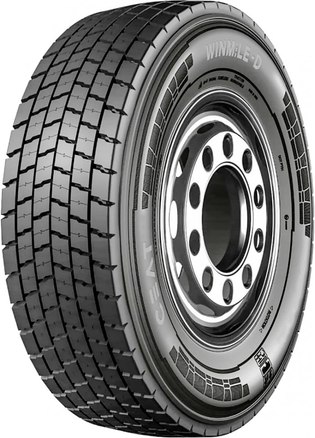 Ceat Winmile-D All-Season Commercial Drive Radial Tire-225/70R19.5 225/70/19.5 225/70-19.5 128/126N Load Range G LRG 14-Ply BSW Black Side Wall