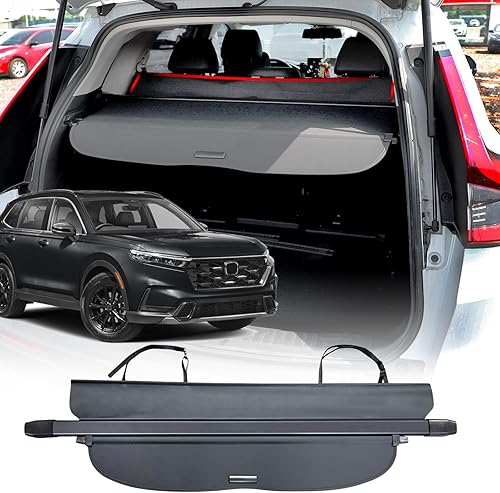 Miniatura 10 de Volcaner Funda de carga para accesorios Honda CRV 2023, estilo de cubierta adicional para Honda CR-V 2023, cubierta retráctil para maletero con