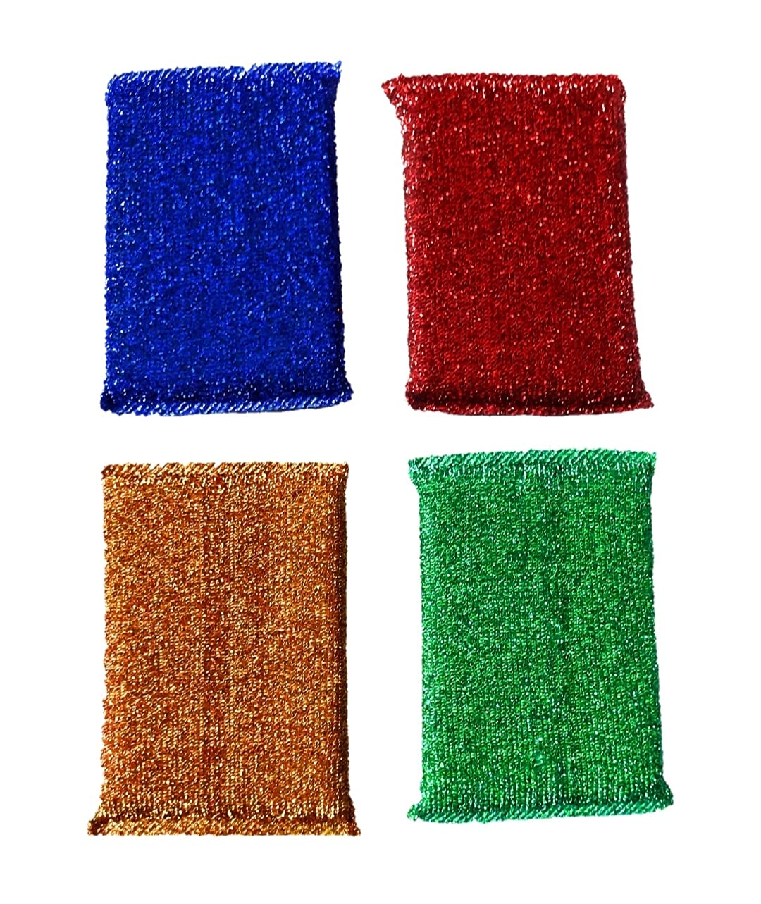 Sanjari Scratch Proof Kitchen Utensil Scrubber Pad | Scrubber Sponge for Pantry | Scrubbing Pads for Dishwashing, Bathroom and Toilet Washing, Floor Cleaning (Pack of 12, Multicolor) 4