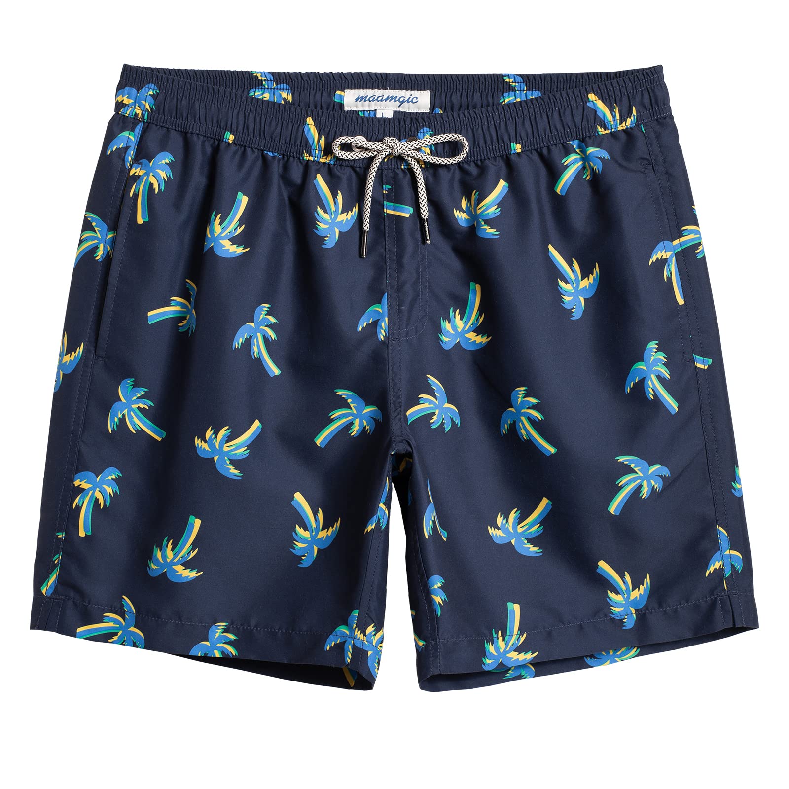 maamgic Mens Swim Trunks Quick Dry Swim Shorts with Mesh Lining Funny Swimwear Bathing Suits 7inch