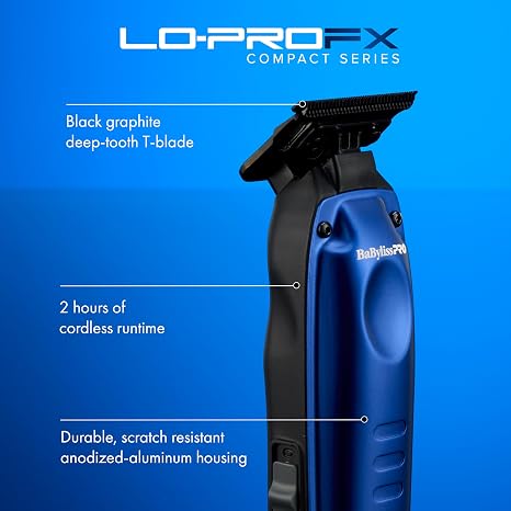 BaBylissPRO High-Performance Compact LO-PROFX Trimmers for Men