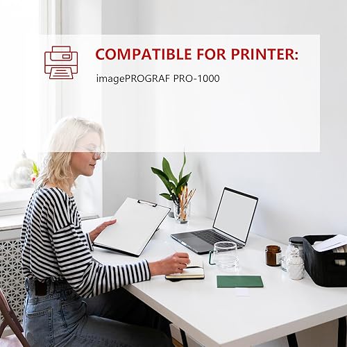 Miniatura 4 de Cartuchos de tinta compatibles de repuesto para Canon PFI-1000