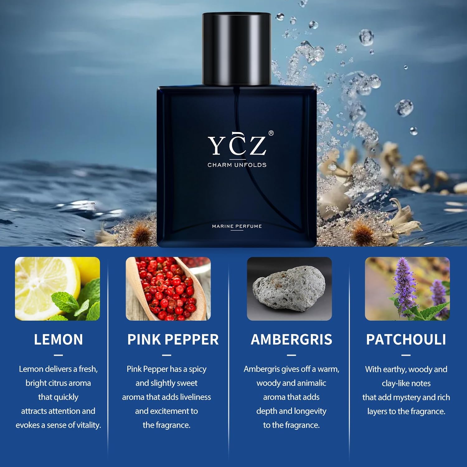 Ycz Midnight Marine Perfume for Men, Kenya Ubuy