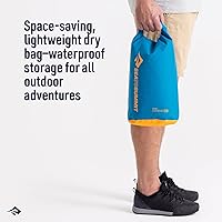 Vista 2 de Sea to Summit eVac bolsa impermeable, bolsa de compresión con tapa enrollable, 3 litros, azul azulejo turco