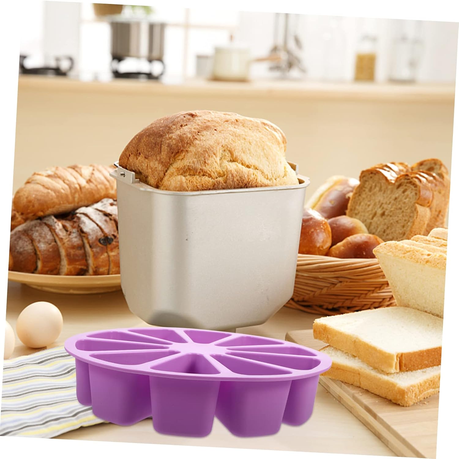 1pc Silicone Cake Mold Non-stick Triangle Chiffon Baking Tool for Chiffon Cake Muffins Pudding and More Easy to Use and Clean for Beginners and