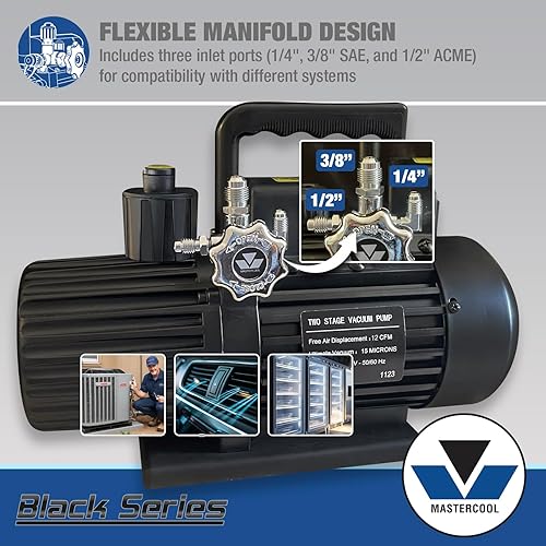 Vista 32 de Bomba de vacío de una sola etapa de 3 CFM 90062-B