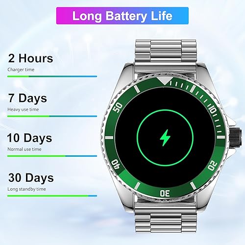 Miniatura 7 de Reloj inteligente (respuestahacer llamadas), monitor de fitness de 1.32 pulgadas, monitor de frecuencia cardíaca, sueño, podómetro, calorías, 100