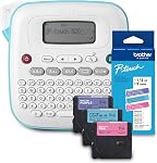 Brother P-Touch PT-N20 Personal Desktop Label Maker, Portable, Handheld and Prints, P-Touch Btag ~½” (12mm) Wide Color Personalized Label Tapes