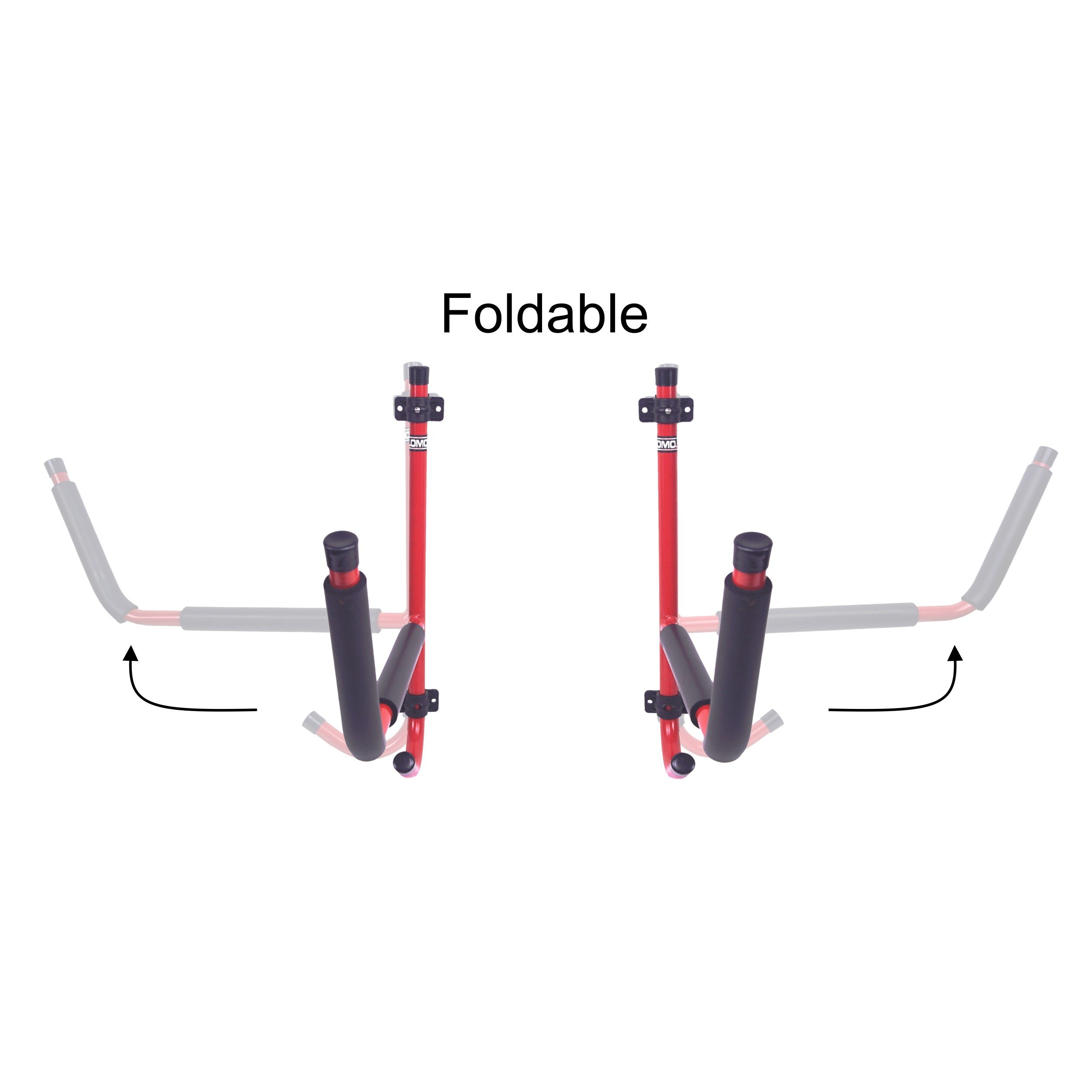 Lomo Support mural pliable pour kayak Rouge