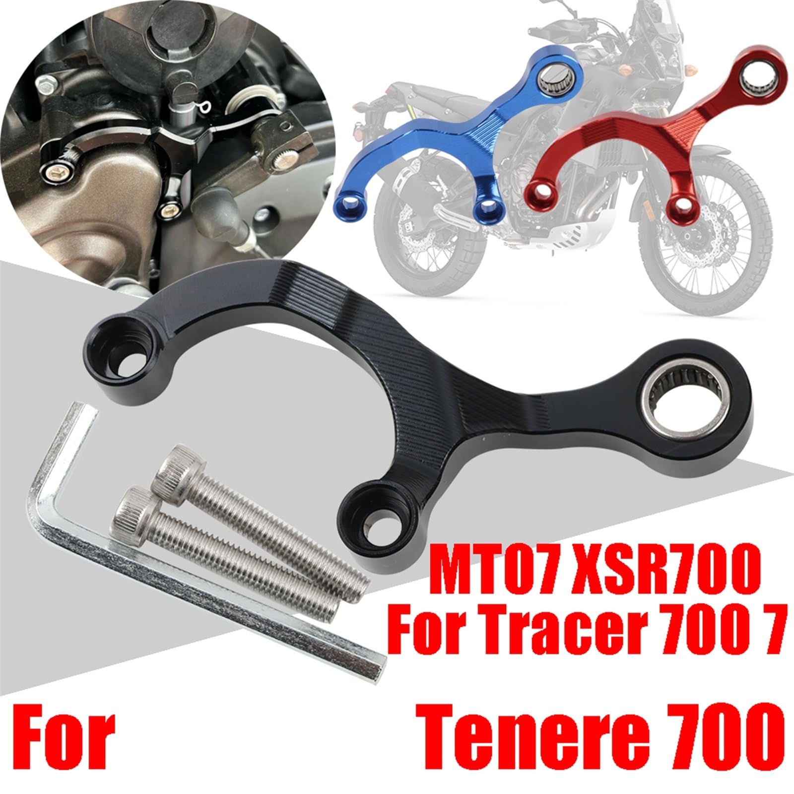 Stabilisateur De Levier De Vitesse En Aluminium Pour Yamaha Ténéré 700, MT-07, XSR700, R7 - Améliore La Précision Des Changements - 6