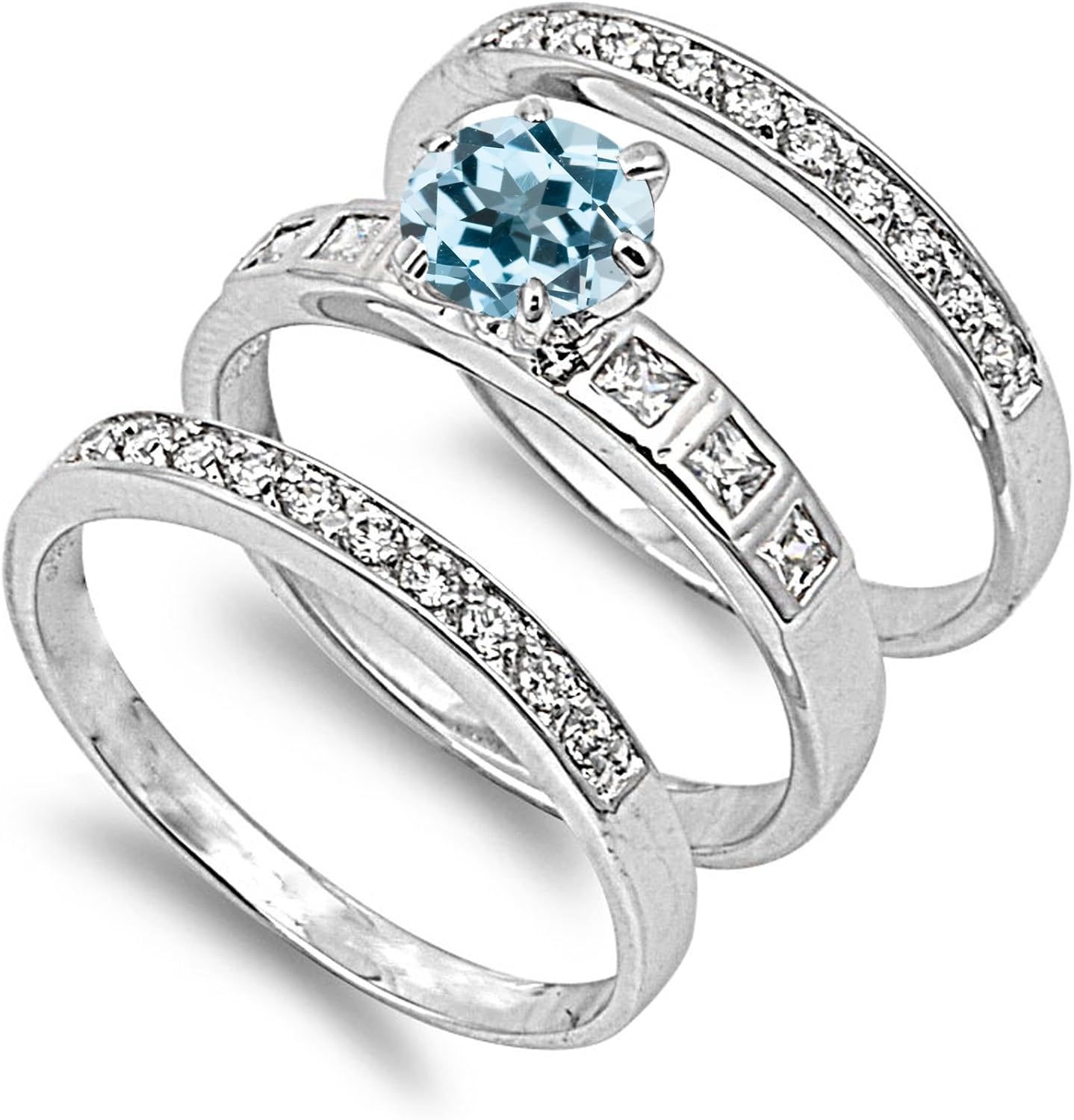 CHOOSE YOUR COLOR Sterling Silver Round Ring