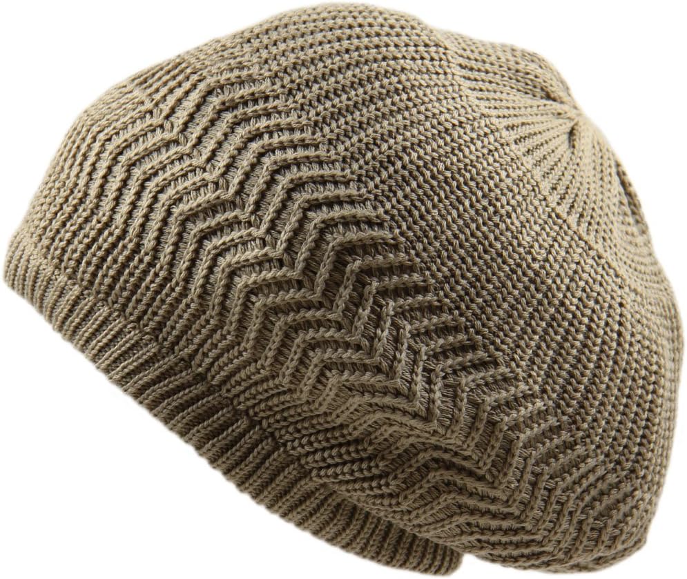 RW Unisex Cotton Classic Rasta Beanie Tam (Khaki)