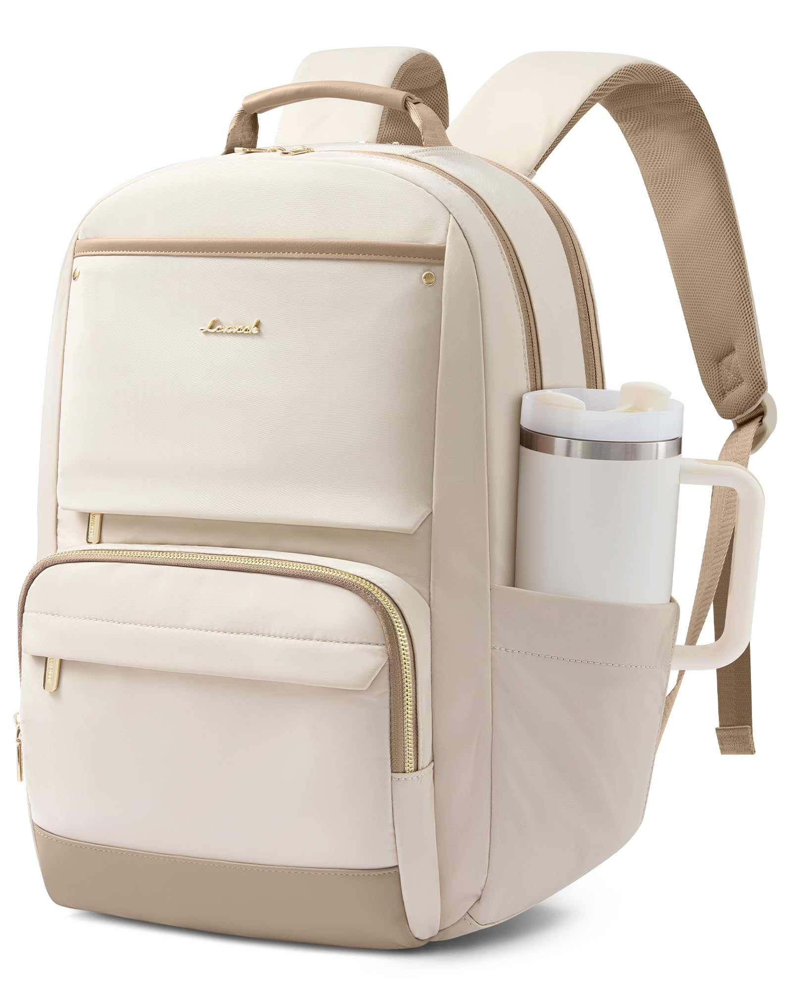 LOVEVOOK Rucksack Damen, 15,6 Zoll Laptop Schulrucksack Teenager Wasserdicht Schultasche Elegant Travel Backpack Women Uni School Bag City Reiserucksack Arbeitsrucksack Tagesrucksack für Schule Work