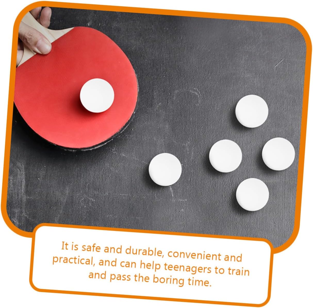 Toyvian High Bounce Table Tennis Balls Durable Practice Balls for Training and Skill Development for Beginners