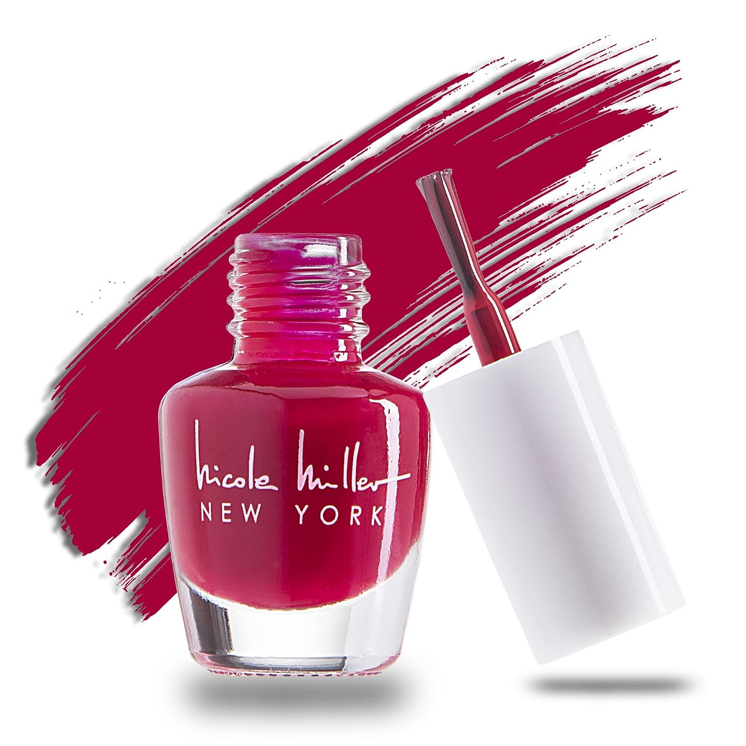 Nicole Miller Mini Nail Polish Set – Glossy, Vibrant Colors for Fingernails & Toenails, Purple