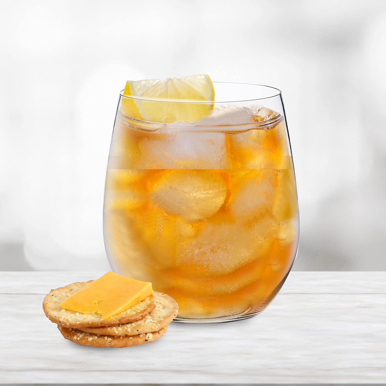 Oggi Unbreakable Wine Glasses, Set 6 - Elegant Reusable Plastic Wine Cups, Stemless Wine Glass Tumbler Design, Shatterproof Plastic, Ideal for Indoor and Outdoor Use, Recyclable - 12oz / 350ml - Image 3