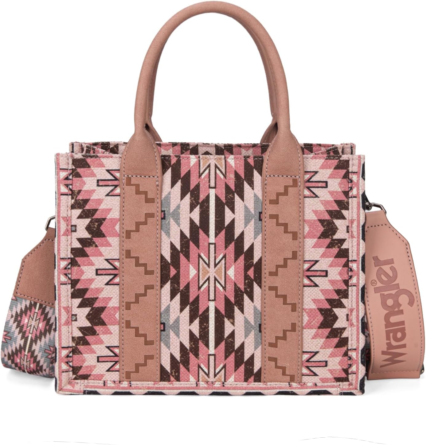 Montana West X Wrangler Tote Bag for Women Boho Aztec Shoulder Purse Top Handle Satchel Handbag - Image 7