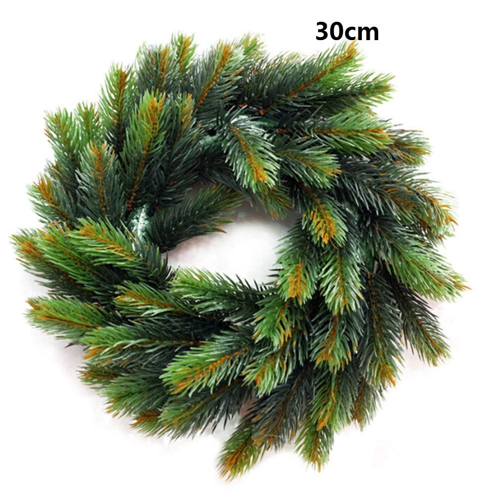 Guirlande De Noël Porte Décoration Fleurs Artificielles Plante Guirlande Mur Décor Coeur Rond Guirlande Guirlandes De Noce Décor À La Maison 2