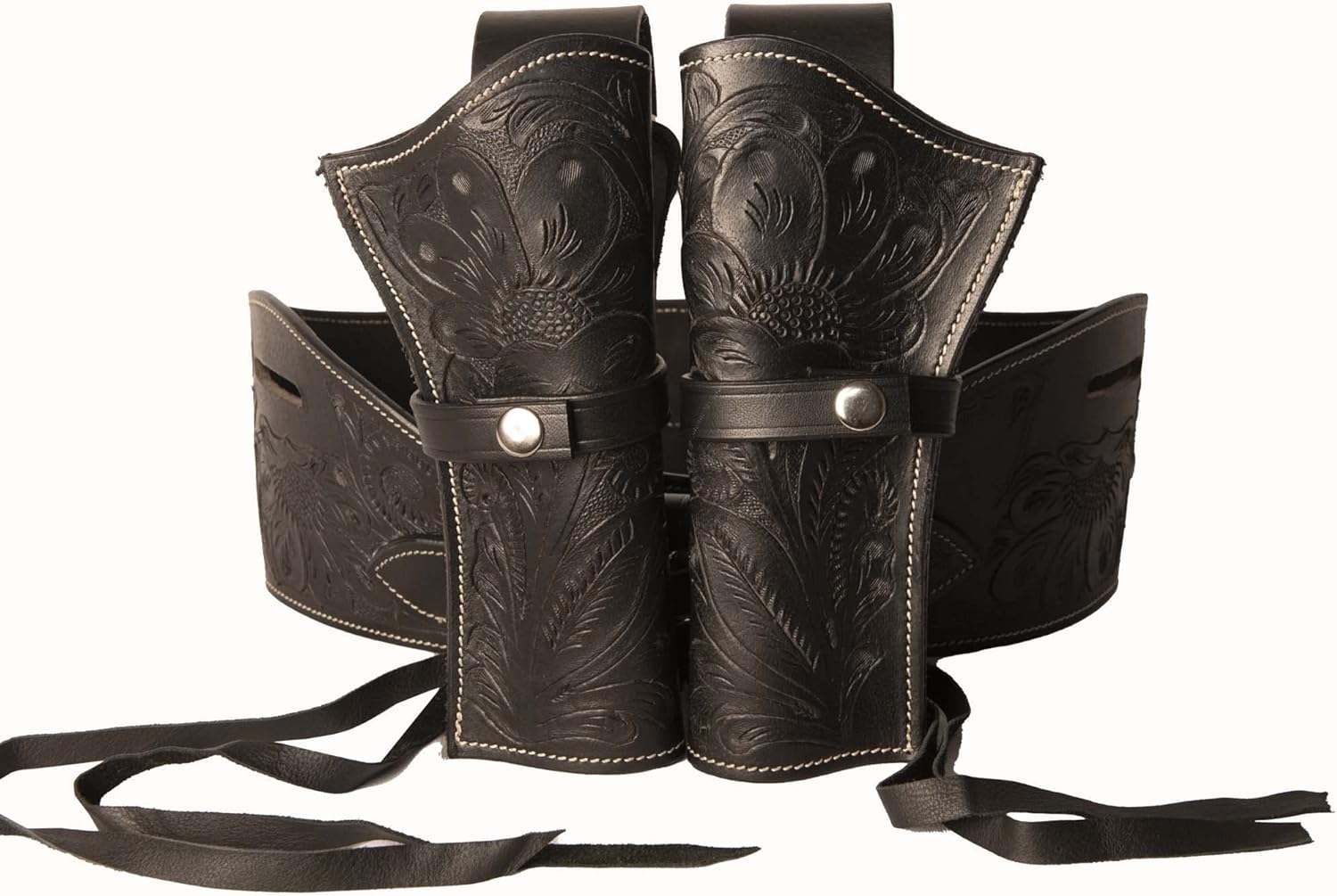 Hulara Full Grain Buff Leather 22 Caliber Western Holster for Heritage Rough Rider, Gun Belt, Cowboy, Wrangler, 22 Revolver