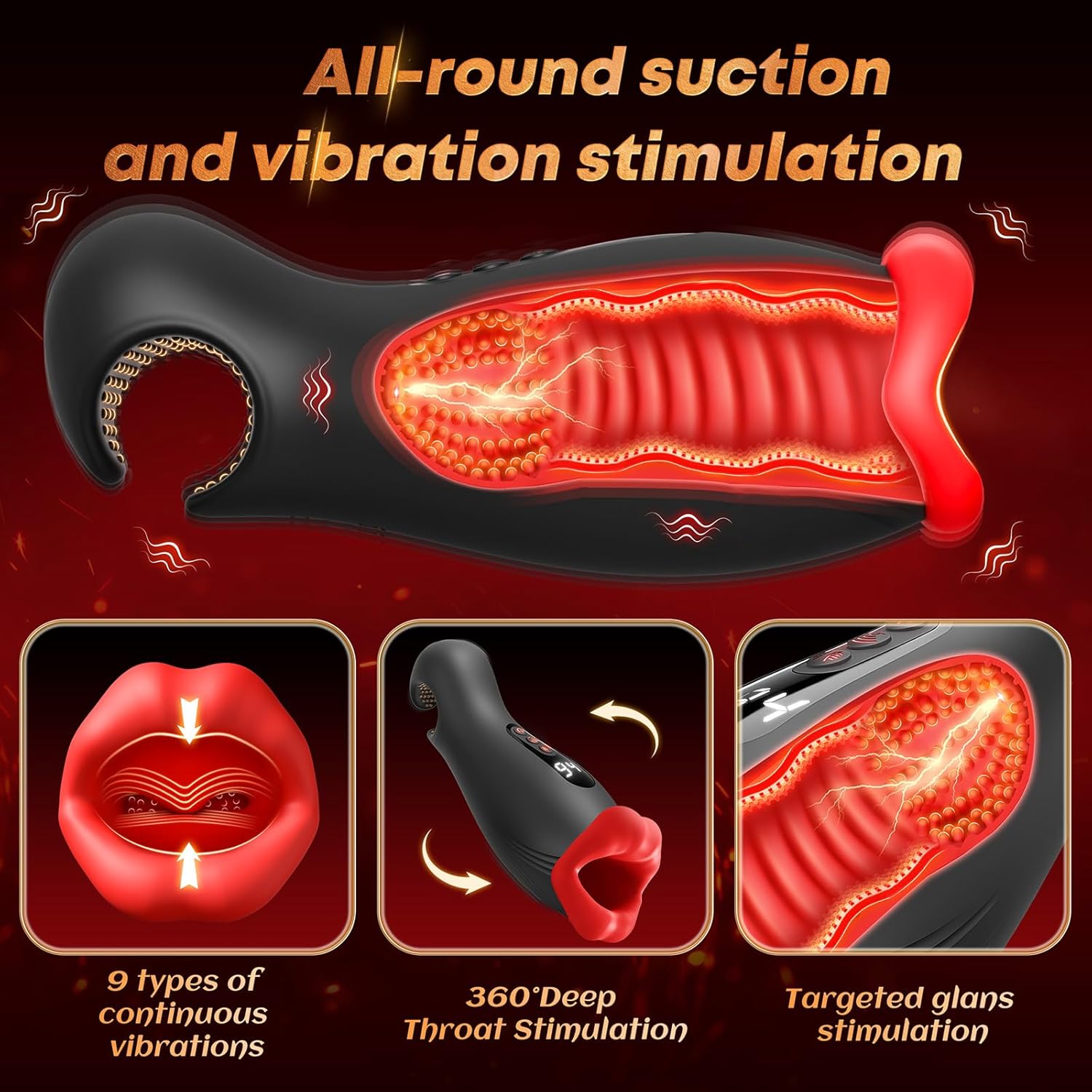 Uoffile Sex Toys for Men Male Masturbator - APP Control Male Sex Toy AI Sync with 4 Squeeze & 9 Vibrating Modes, Adult Toy Penis Pump Pocket Pussy, Mens Sex Toys Stroker Blowjob Sex Machine