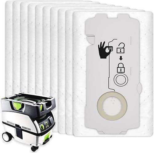 10 staubsaugerbeutel für Festool CT MINI/MIDI Staubsauger…