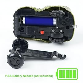 BEMITON Pack of 2 Dinosaur Car Toy - Birthday Gifts for 3 4 5 6 7 Year Old Boys Kids, Replacement Track Car with LED Light Up - Dino Accessories Compatible with Race Track Building Kits