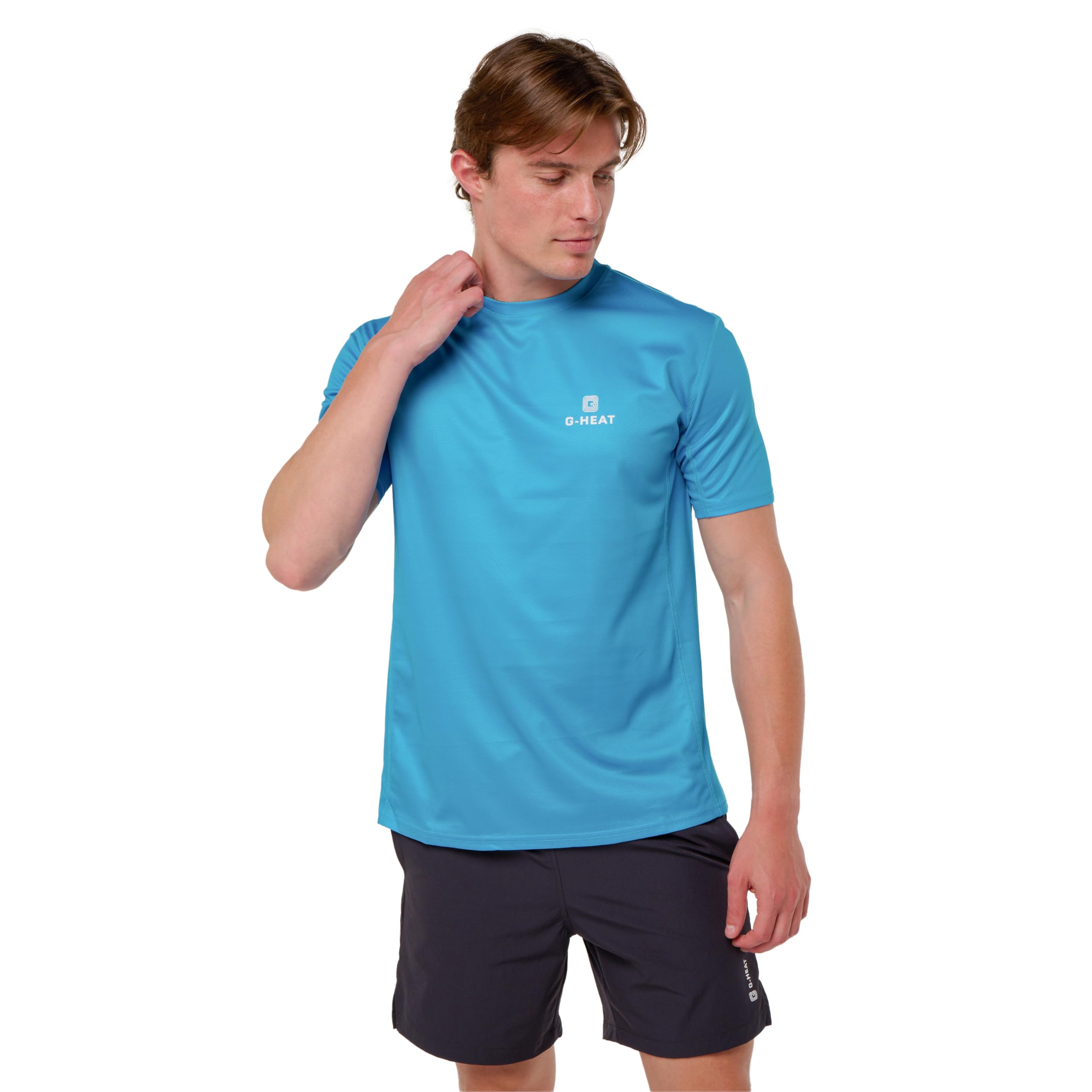 G-HEAT – Camiseta refrescante de manga corta anti-UV | Protección solar UPF50+ | Ultraligera, Transpirable, Refrescante, Ideal para deportes de verano, senderismo, running