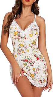 Avidlove Sleepwear Nightdress Spaghetti Nightgown