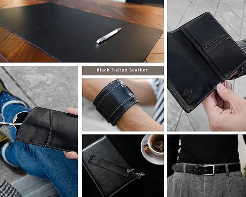 Miniatura 3 de Cuero curtido vegetal de grano completo, 0.047-0.063 in (3-4 onzas), hoja de cuero de vaca gruesa para manualidades de cuero, 4.3-4.9 ft cuadrados