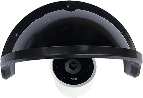 Miniatura 5 de Universal Sun Rain Shade Cámara Cubierta Escudo para NestAnilloArloDomeBullet Cámara Exterior - NEGRO (1)