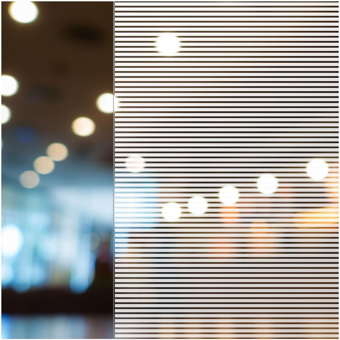 BDF BLM Decorative Window Film Mini Blind (1/8 Inch Wide Stripes) - 36in X 25ft