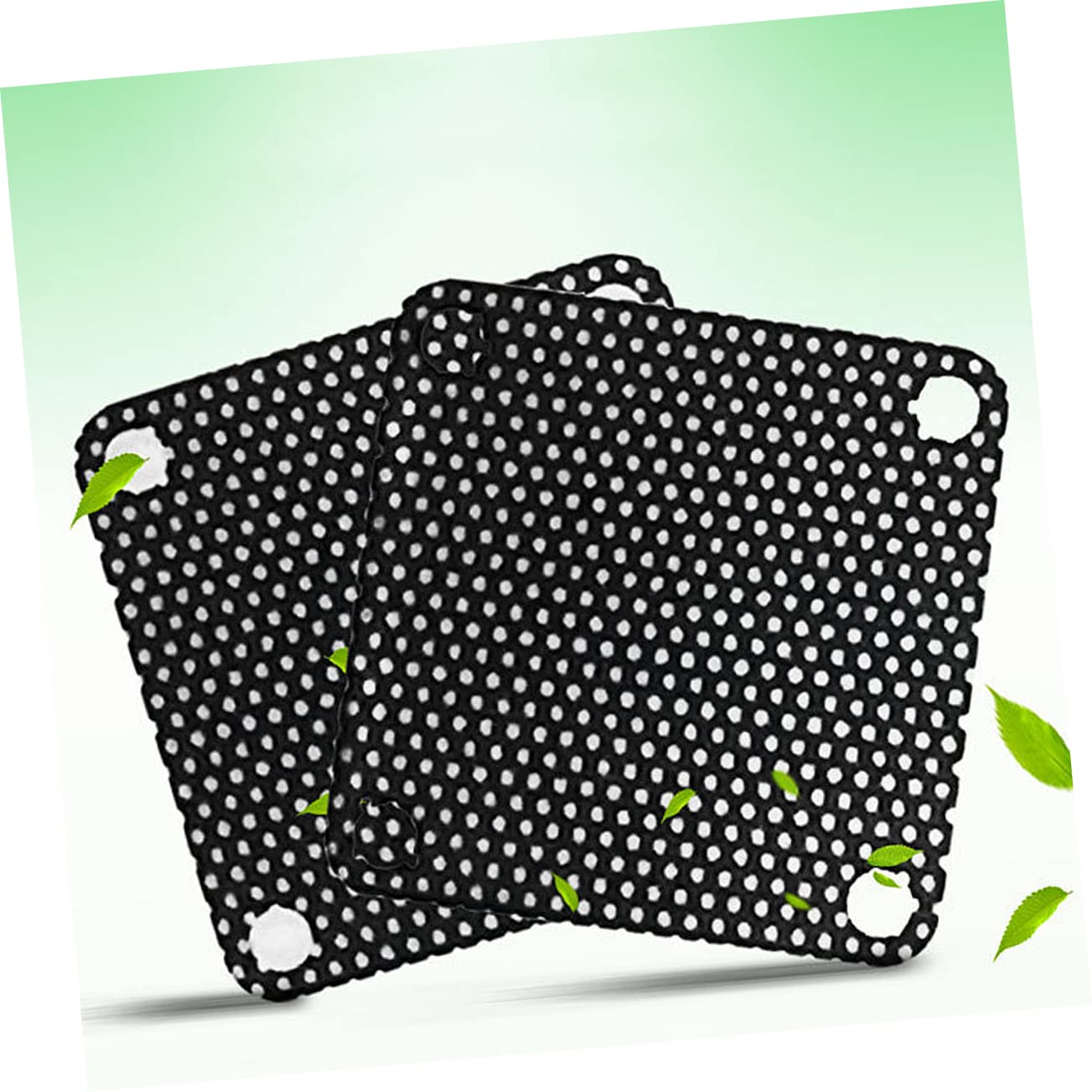 Hemoton 20pcs Fan Mesh Covers PVC Strainer for Computer Cooling Easy to Install for Chassis and Electronics