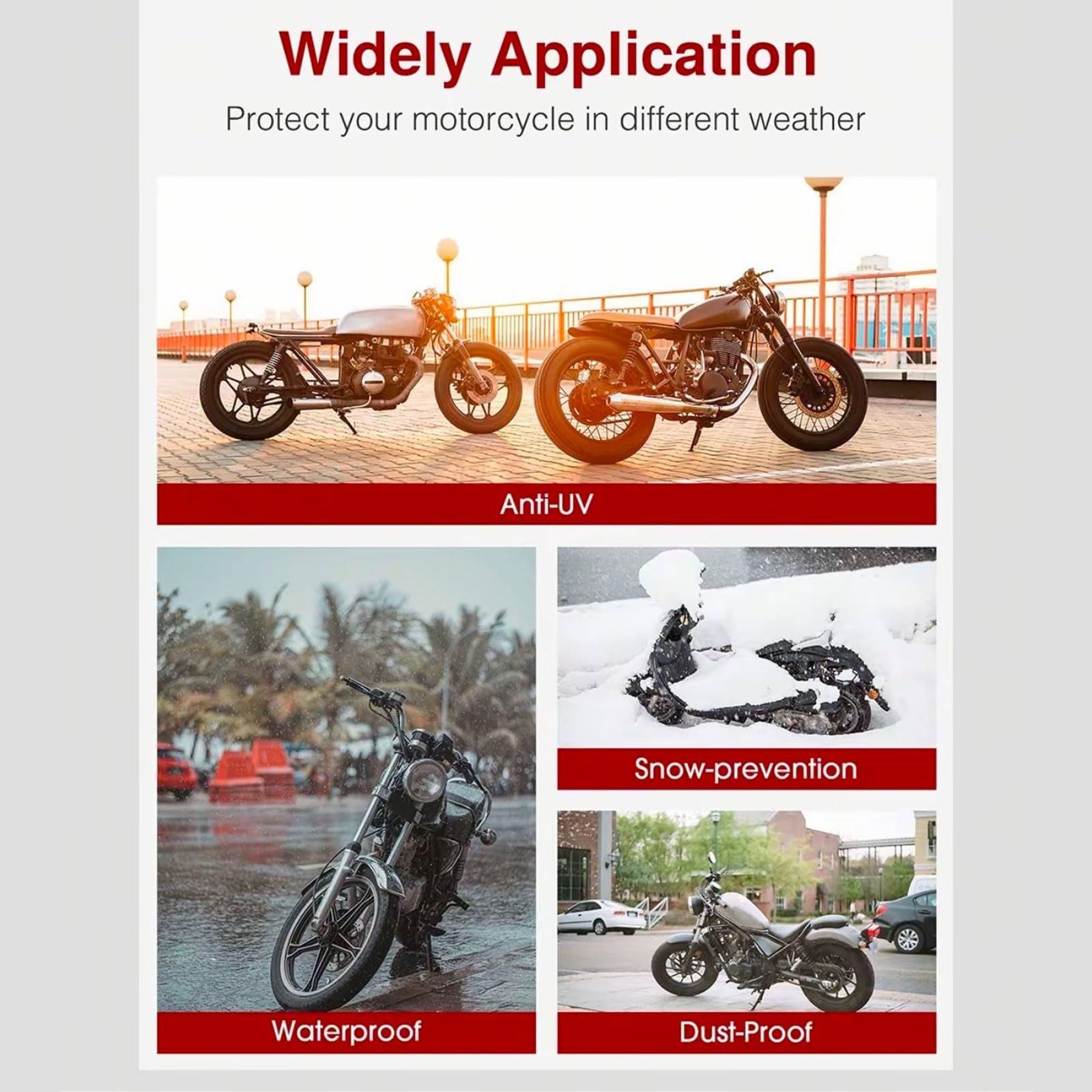 Telo Coprimoto per Zontes 368G (2024+), Telone Impermeabile Personalizzato Per Moto, Ignifugo, Antigraffio E Resistente Ai Raggi Uv, Adatto A Tutte Le Stagioni