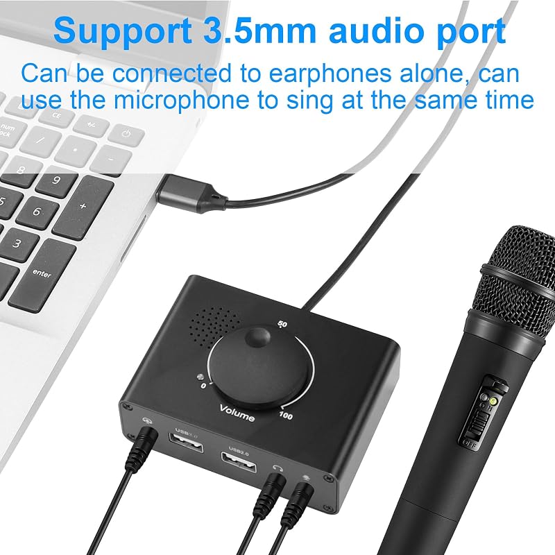 CERRXIAN R USB hangkártya hangerő szabályozással PC laptop Mac kompatibilis