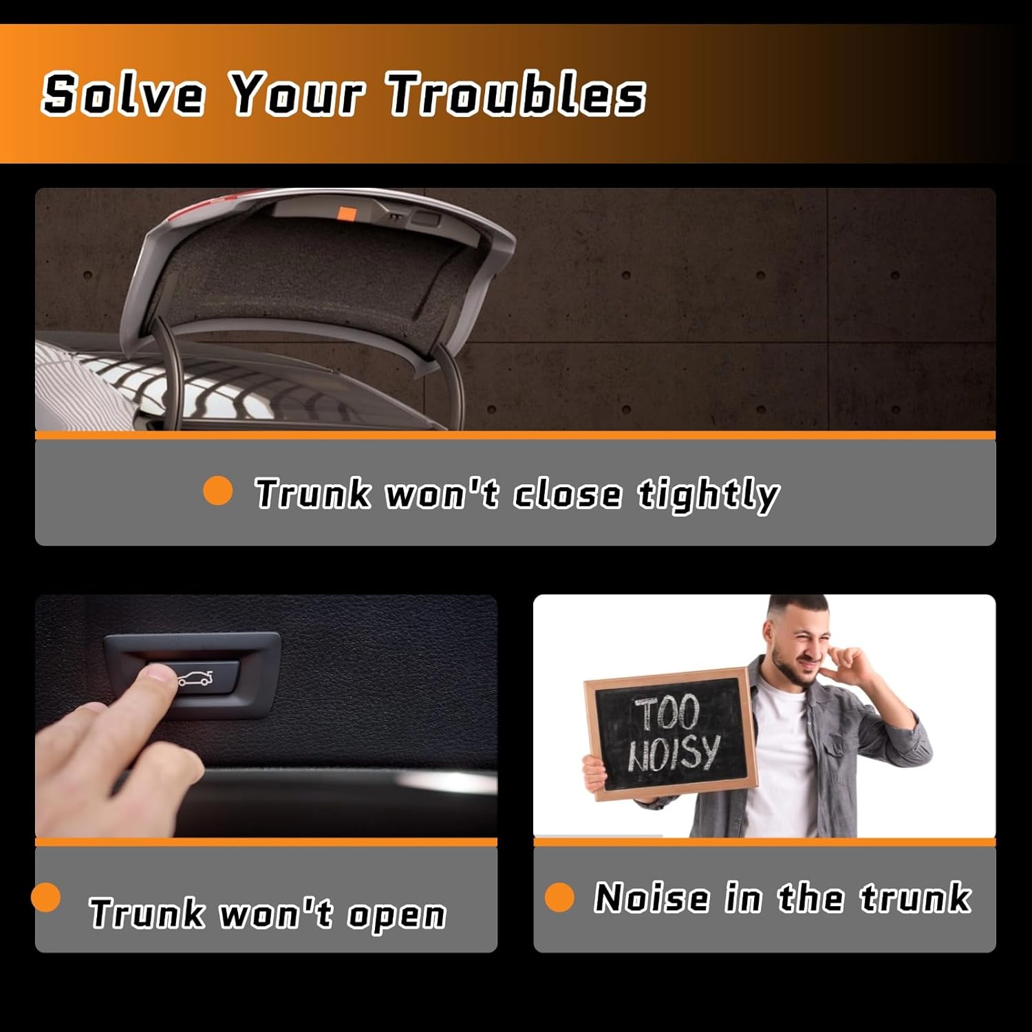 4H0827505 4H0827505A Rear Trunk Lock Latch Actuator Replacement for Audi A3 Cabriolet A8 TT RS3 TTRS VW Golf Cabriolet