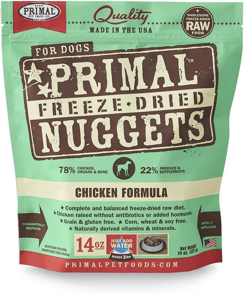 primal raw freeze dried dog food