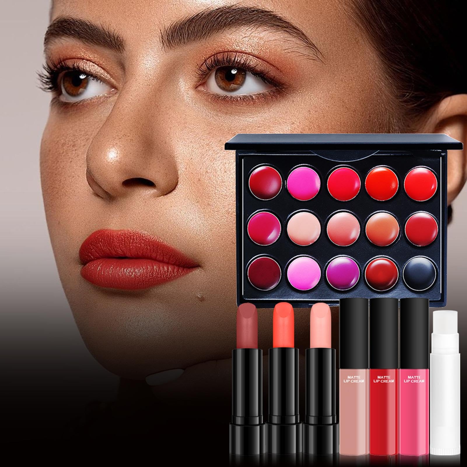 Set Per Trucco Professionale - Kit Completo Per Trucco Da Viaggio Per Estetista Da 24 Pezzi | Pacchetto Iniziale Trucco Multiuso | Kit Trucco Per Adulti Per Ragazze | Set Di Cosmetici Per Uomo E Donna