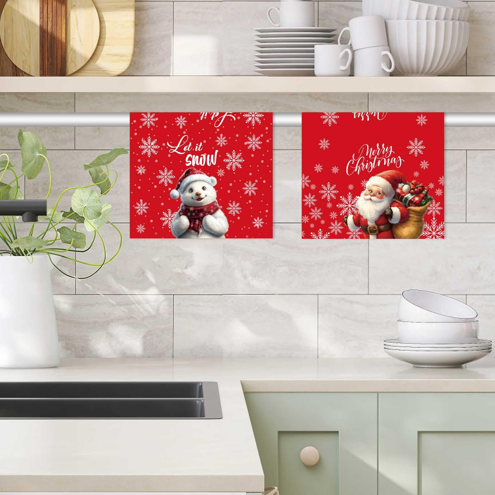 Gosknor 4pcs Christmas Kitchen Towels - Image 4