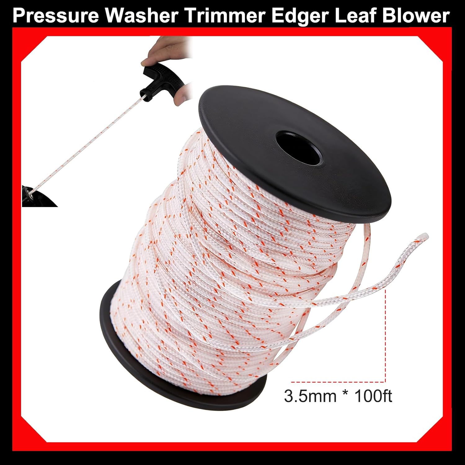 3.5mm * 100FT Recoil Starter Rope Pull Cord view 2