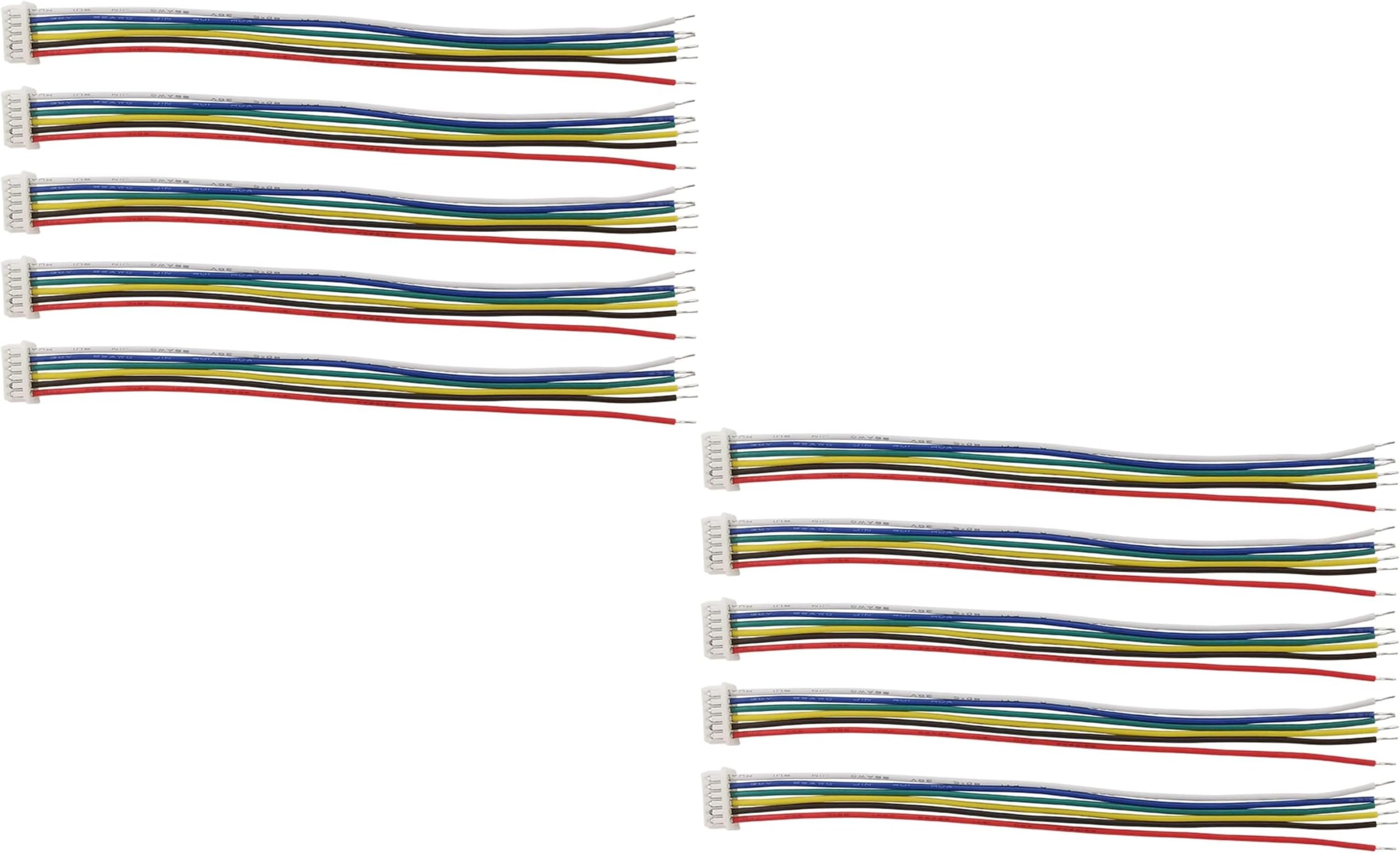 (2 pc) FlyRobo 6 Pin 1.25mm Single Head Dupont Terminal Wire-image-31