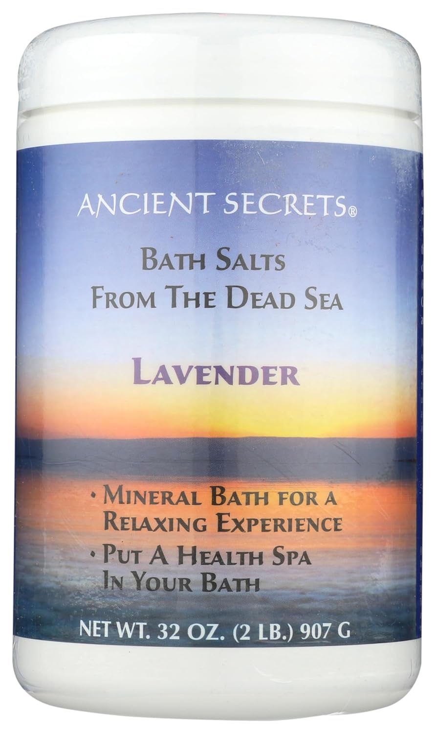 Ancient Secrets Aromatherapy Dead Sea Mineral Baths Lavender – 2 lbs