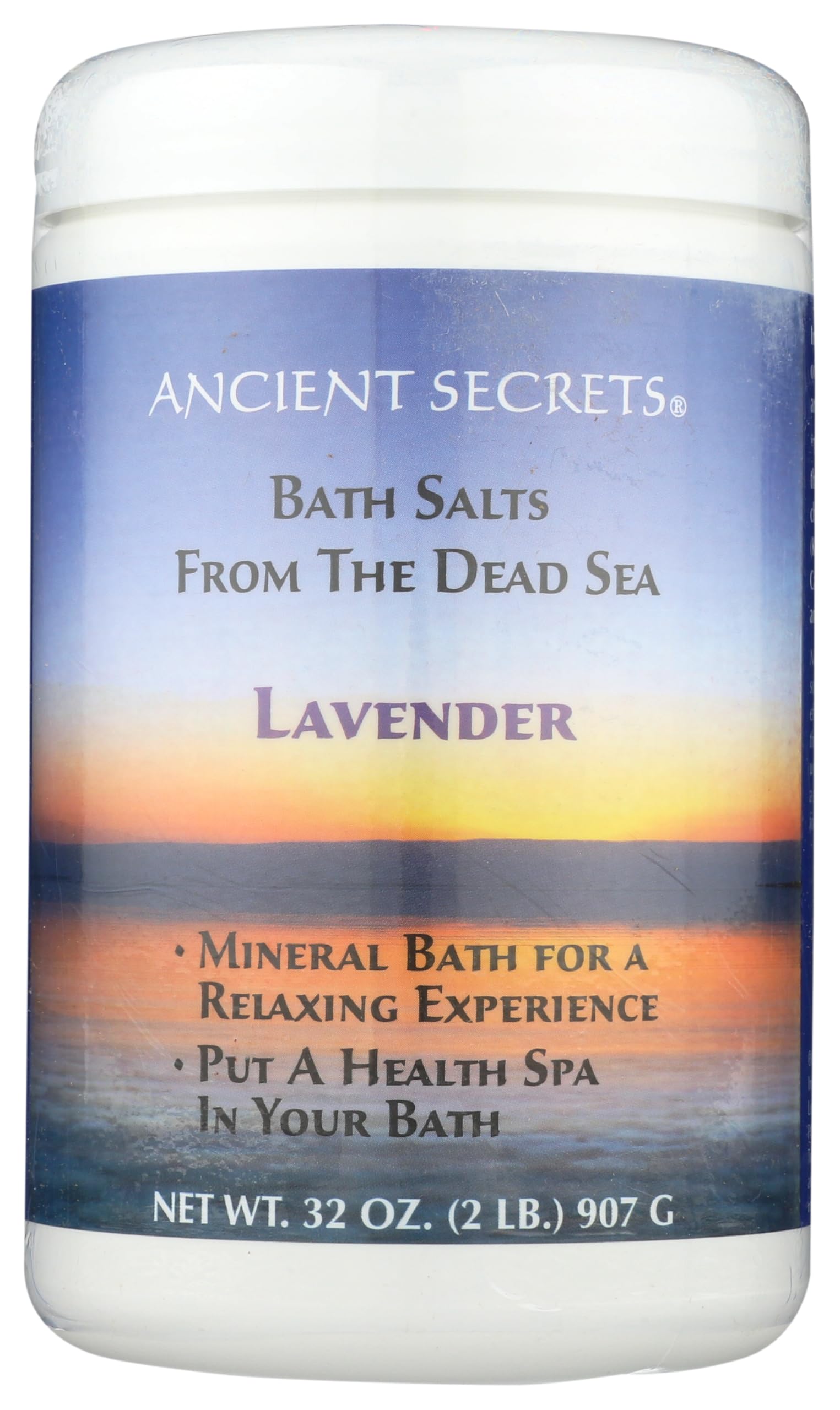 Aromatherapy Dead Sea Mineral Baths Lavender - 2 lbs
